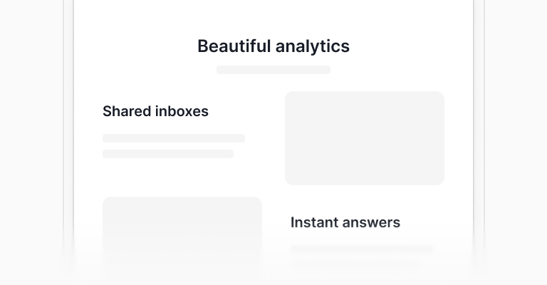 Features sections
